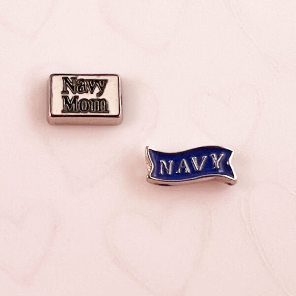 Navy Floating Charms