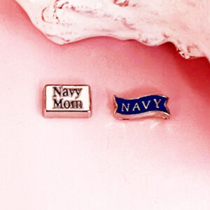 Navy Floating Charms