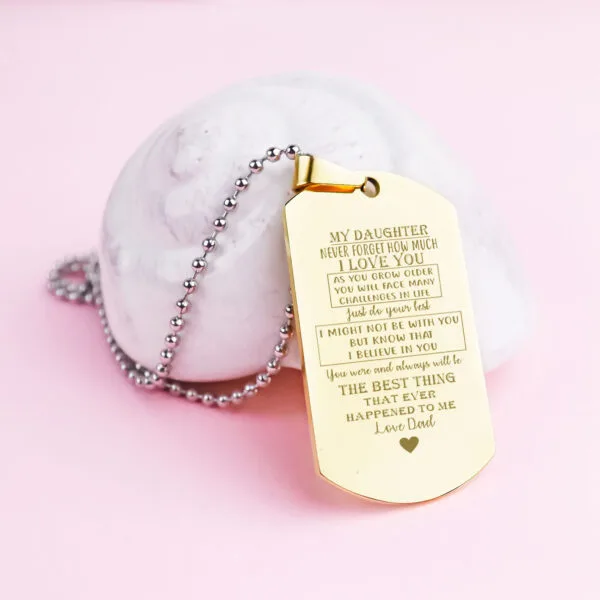 Daughter Army Necklace