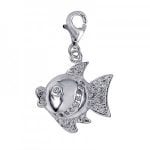 Crystal Fish Necklace Charm