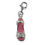 Pink Shoe Necklace Charm