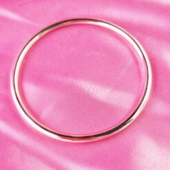 Sterling Silver Round Bangle LSG4RD