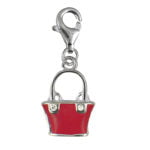 Shopping Basket Necklace Charm