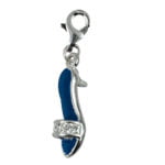 Blue Shoe Necklace Charm