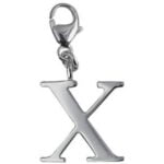 X Initial Necklace Charm