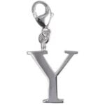 Y Initial Necklace Charm