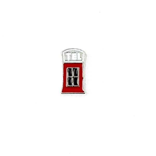 Telephone Box Floating Charm