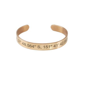 Coordinates Cuff Bracelet