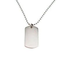 Sterling Silver Army Dog Tag 1 Army Dog Tag
