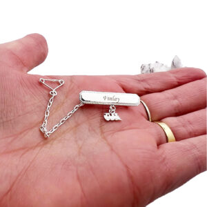 Sterling Silver Baby Brooch Train