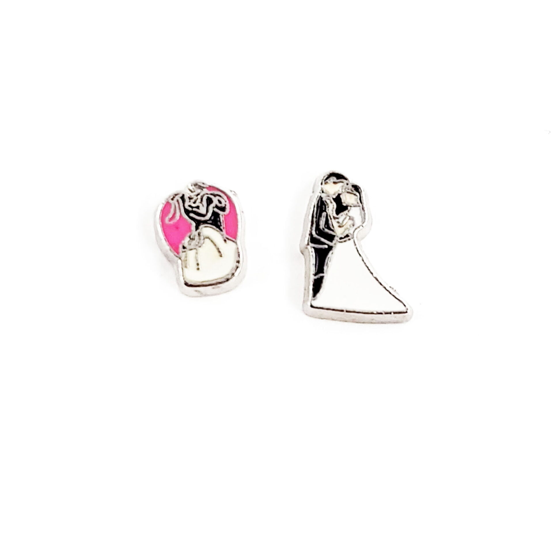 Bride and Groom Floating Charms