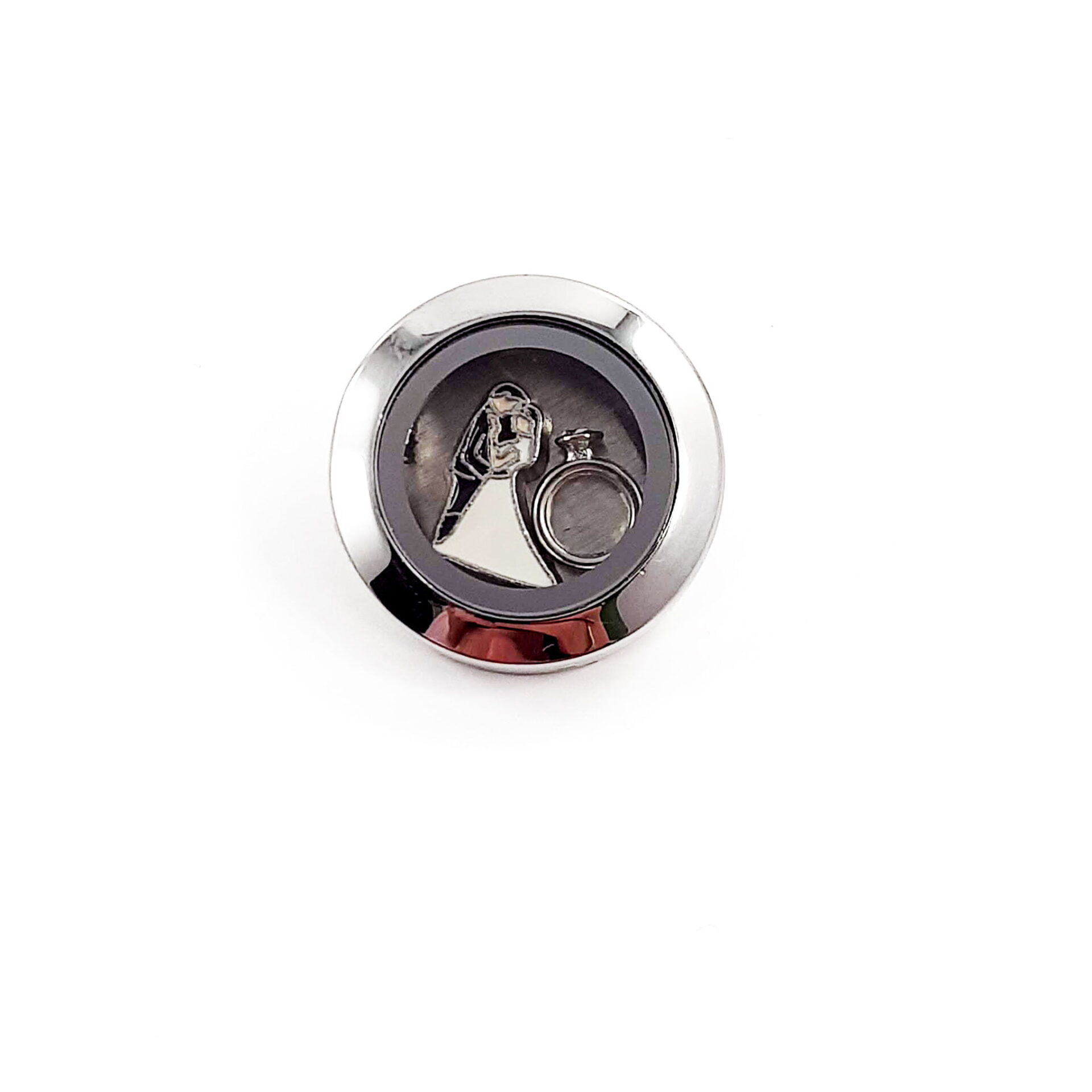 Floating Locket Brooch