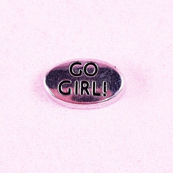 Go Girl Floating Charm