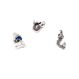 Mermaid Floating Charm 6 Mermaid Floating Charms