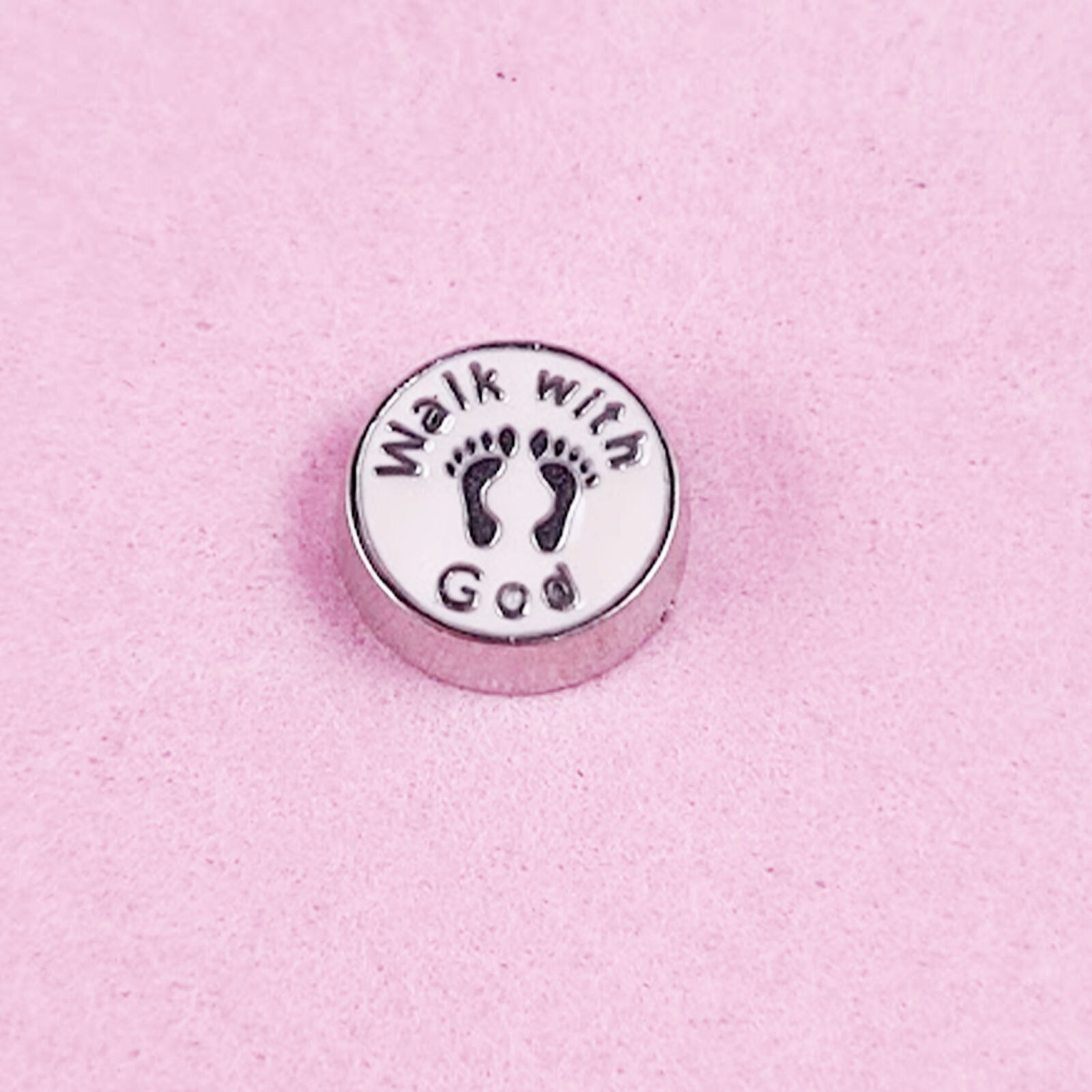 Walk with God Floating Charm