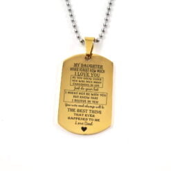 Daughter Army Dog Tag