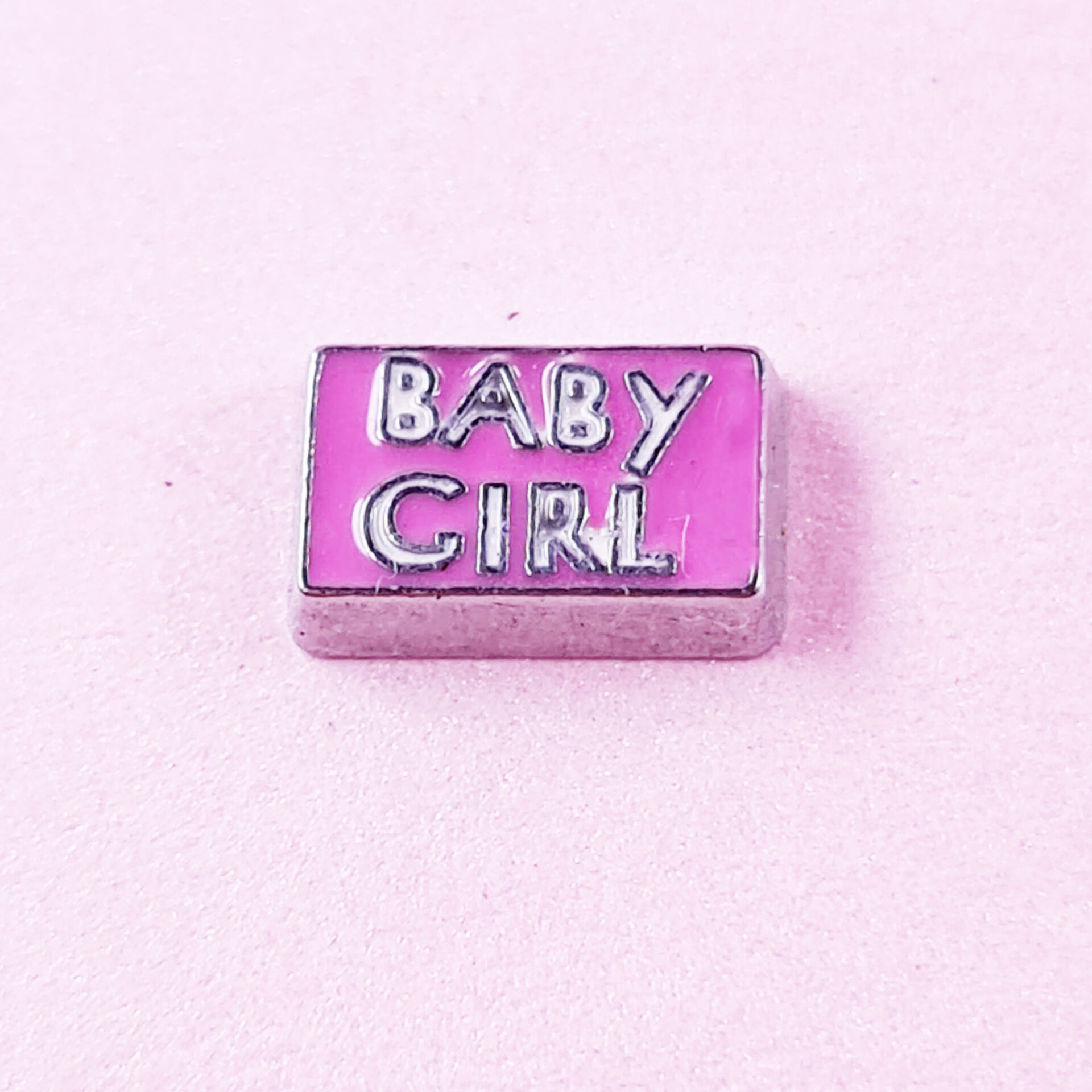 Baby Girl Floating Charm