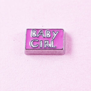 Baby Girl Floating Charm