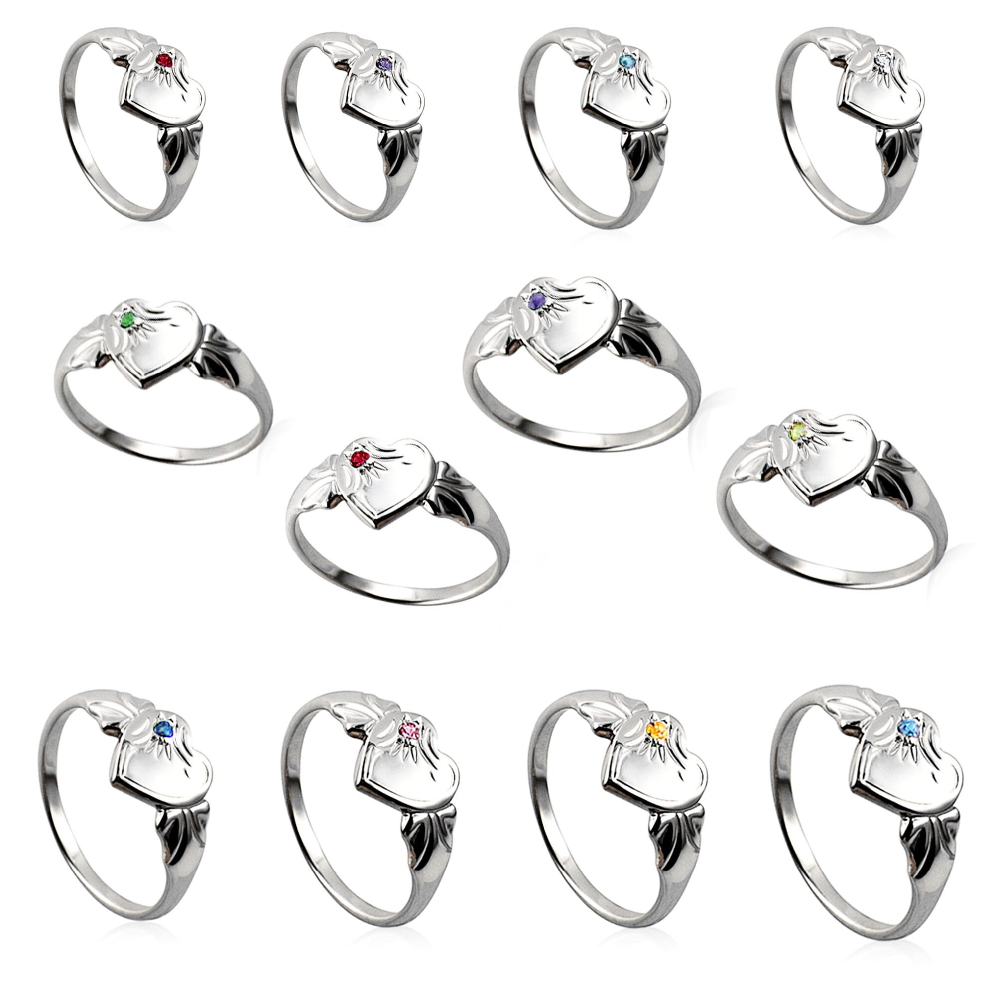 Birthstone Signet Rings