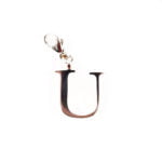 U Initial Necklace Charm