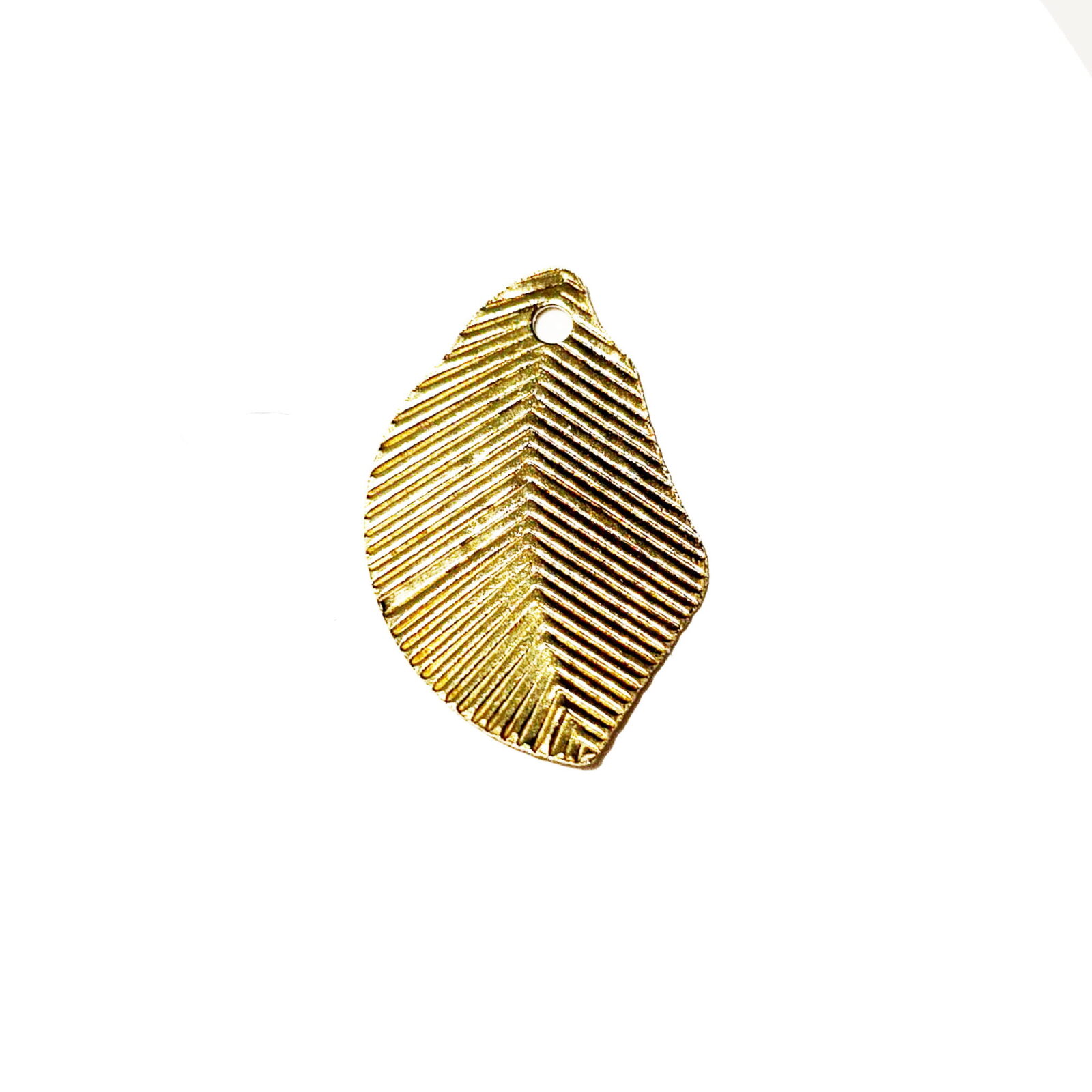 Rustic Leaf Necklace Charm