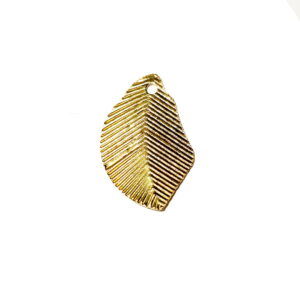 Rustic Leaf Necklace Charm