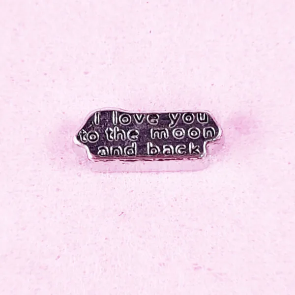 Love you to The Moon Floating Charm