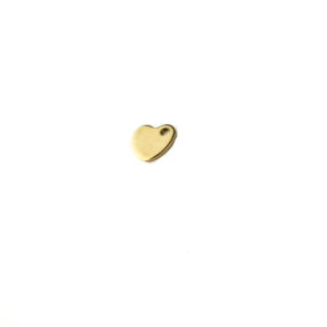 Heart Necklace Charm Gold 4x10mm 6 Heart Necklace Charm