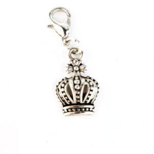 Crown Necklace Charm Silver 6 Crown Necklace Charm