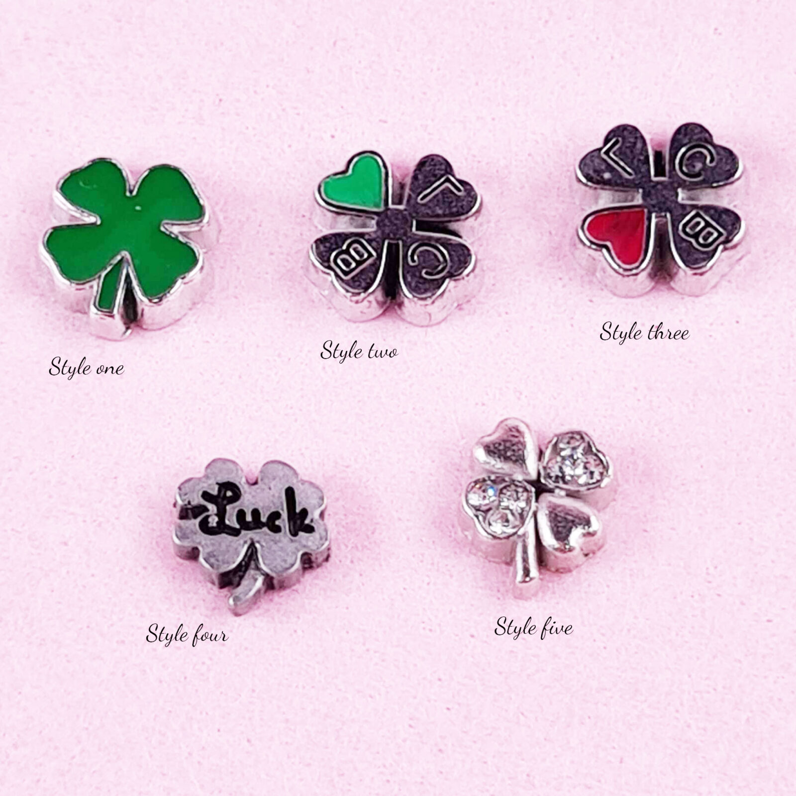 Four Leaf Clover Floating Charm