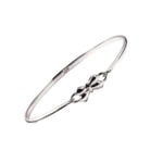 Sterling Silver Baby Bangle Bow