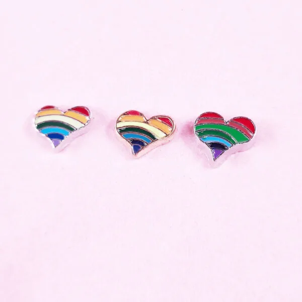 Gay Pride Floating Charms