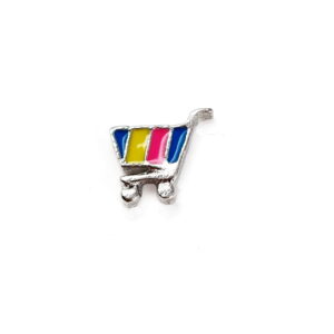 Shopping Trolley Floating Charm