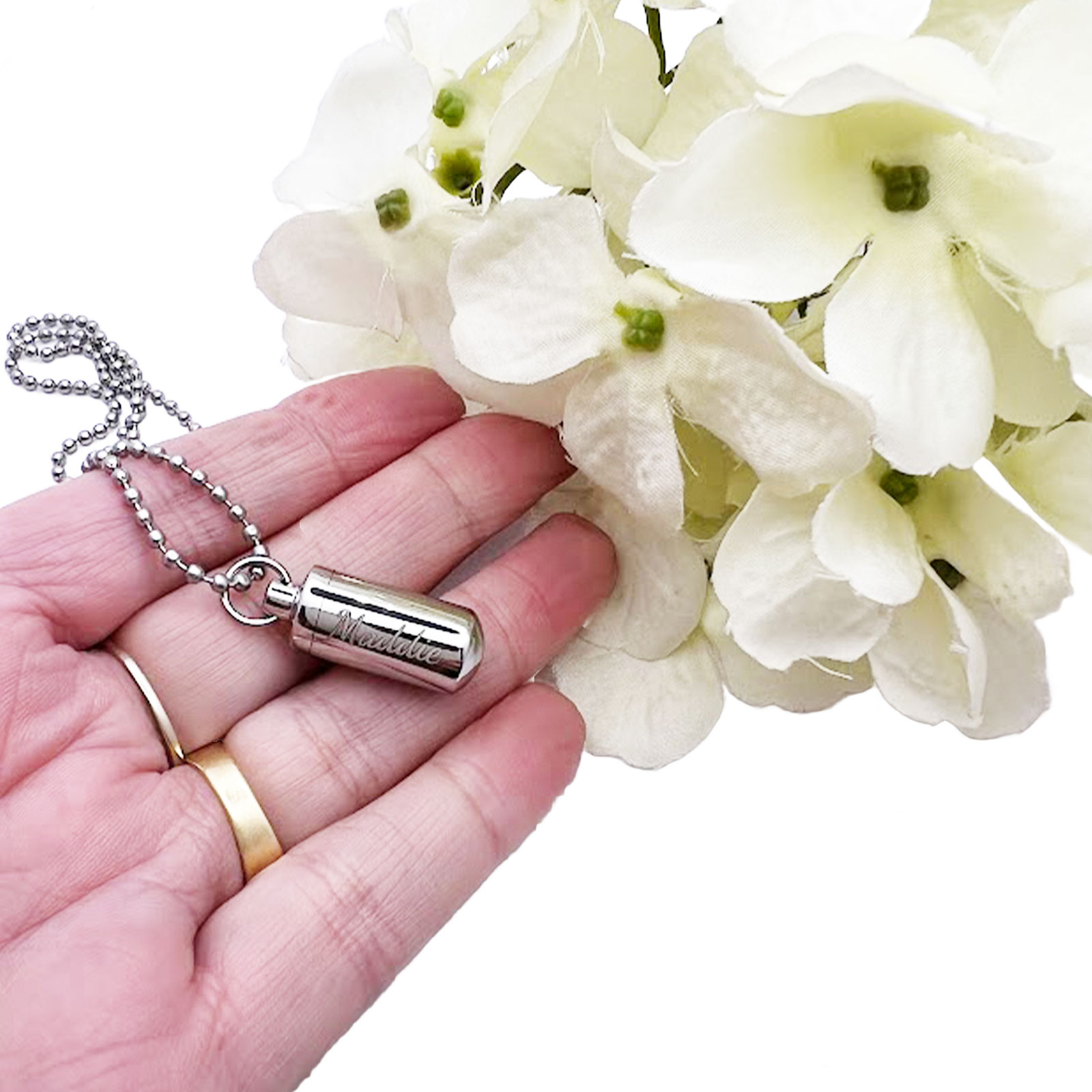 Cremation Necklace Cylinder