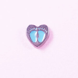 Footprints Floating Charms