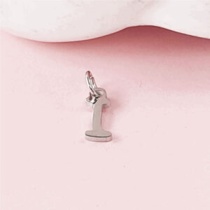 Script Letter Charms Silver 7 Letter Charms