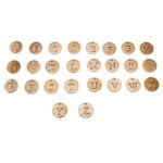 Circle Letter Charms Rose Gold