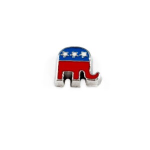 Republican Elephant Floating Charm