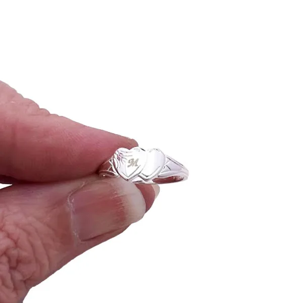 October Birthstone Signet Ring