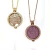 Crystal Coin Lockets