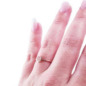 Personalised Heart Rings