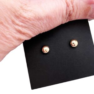 Flat Ball Stud Earrings