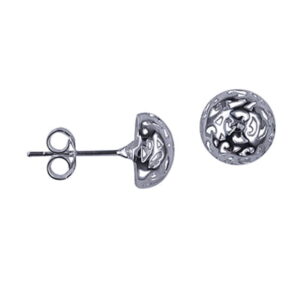Filigree Dome stud earrings