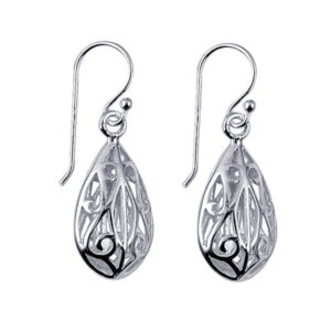 Filigree Teardrop Earwires
