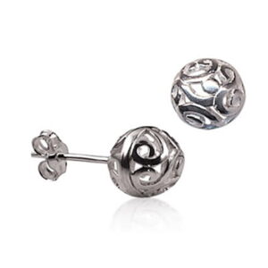 Filigree ball stud earrings
