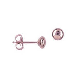 Flat Ball Stud Earrings