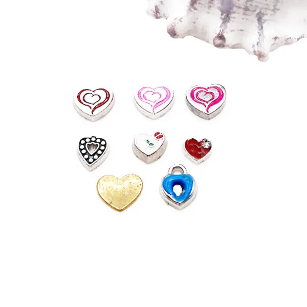 Heart Floating Charms