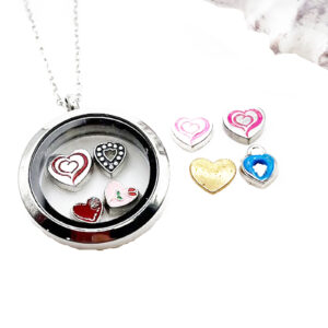 Heart Floating Charms