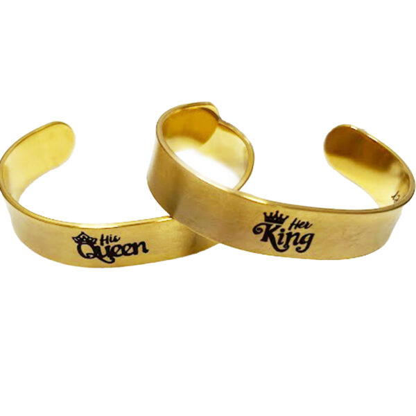 King and Queen Cuff Bracelets