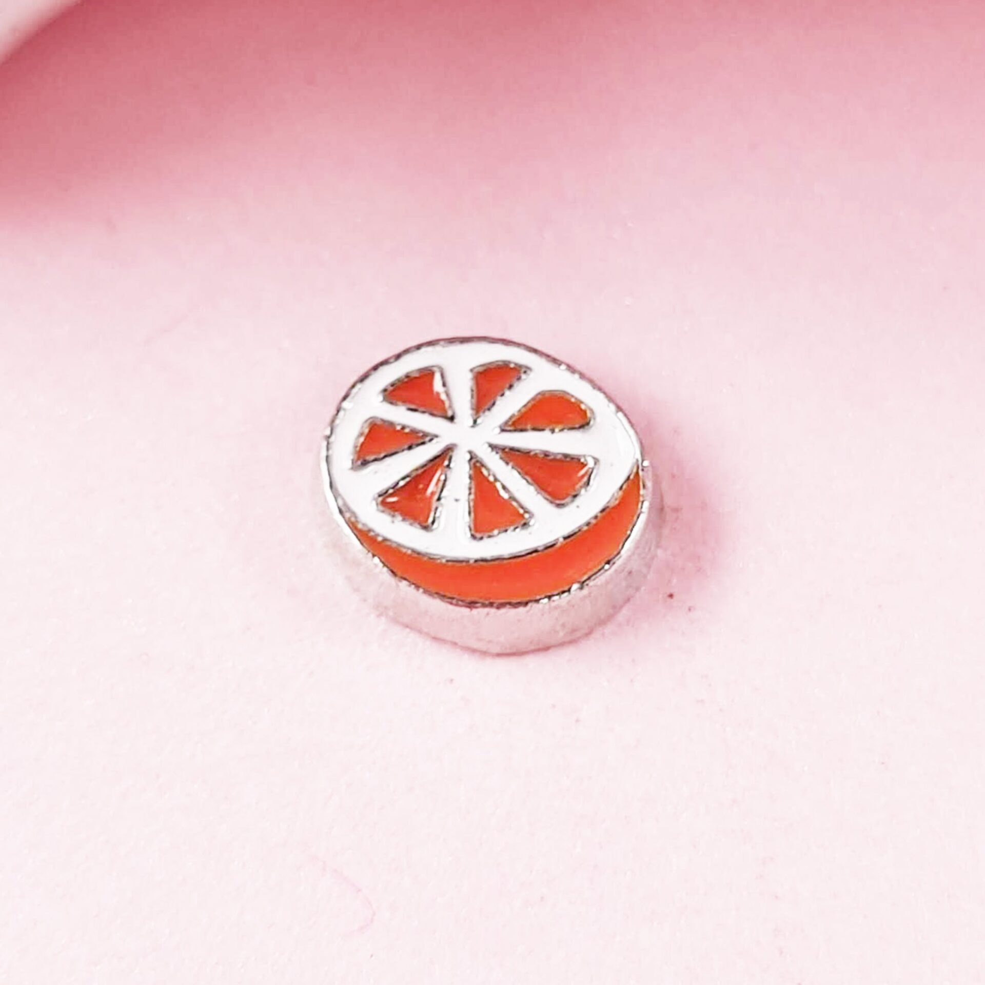 Orange Floating Charm